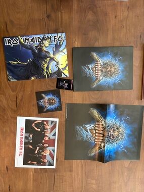 Iron Maiden Blue Lightning Poster Set
